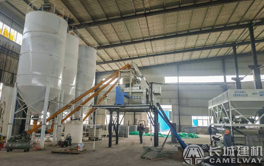 新鄉(xiāng)某預(yù)制件廠hzs50攪拌站