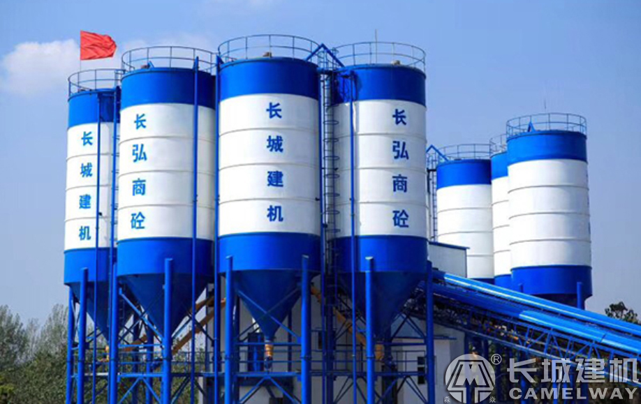 新密雙HZS120商品混凝土攪拌站