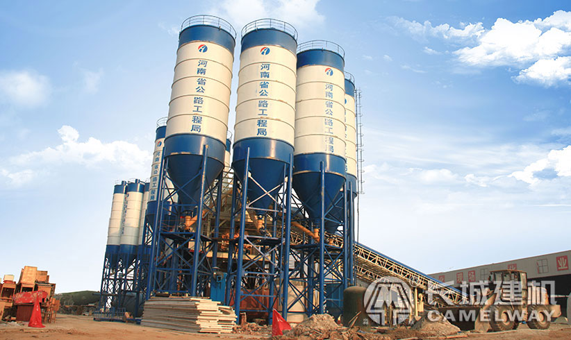 大型180型混凝土攪拌站攪拌站是幾方機 占地面積多少