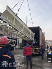 長城HZS60商混攪拌站再次發(fā)貨尼日利亞