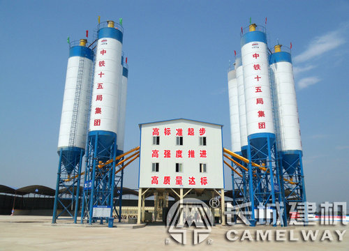 兩臺2xHLS120型拌和機攪拌站（樓）