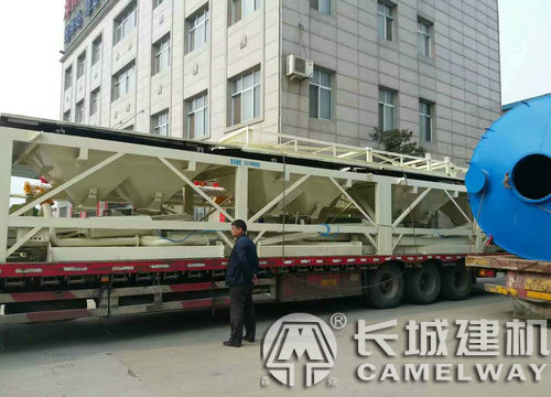 長城建機砼攪拌站發(fā)貨圖
