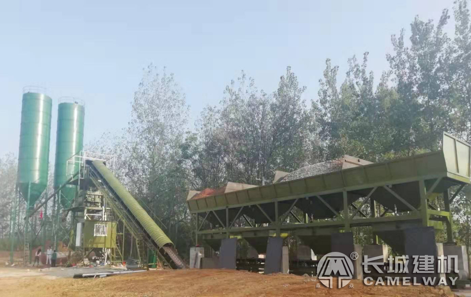 長城60商混攪拌站 客戶安裝現(xiàn)場