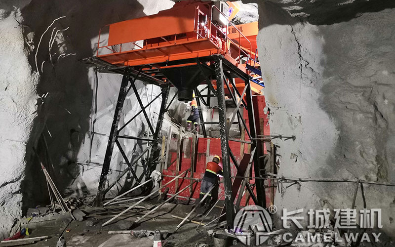 hzs35攪拌站井下施工