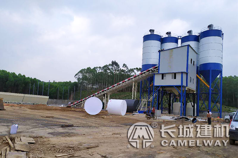 js1000混凝土攪拌機設備現場實景 js1000混凝土攪拌機設備現場實景