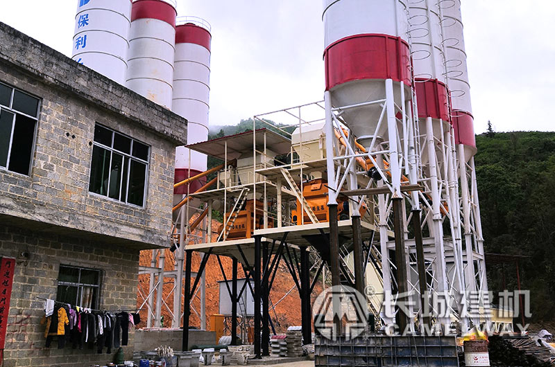 每天6000立方的混凝土攪拌站設(shè)備實景 每天6000立方的混凝土攪拌站設(shè)備實景