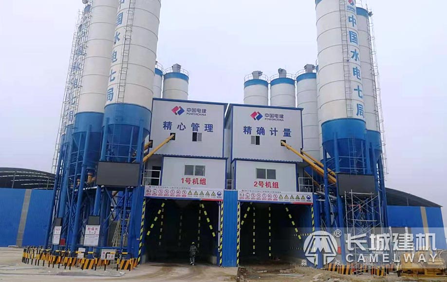 長城180攪拌站機(jī)組設(shè)備客戶現(xiàn)場